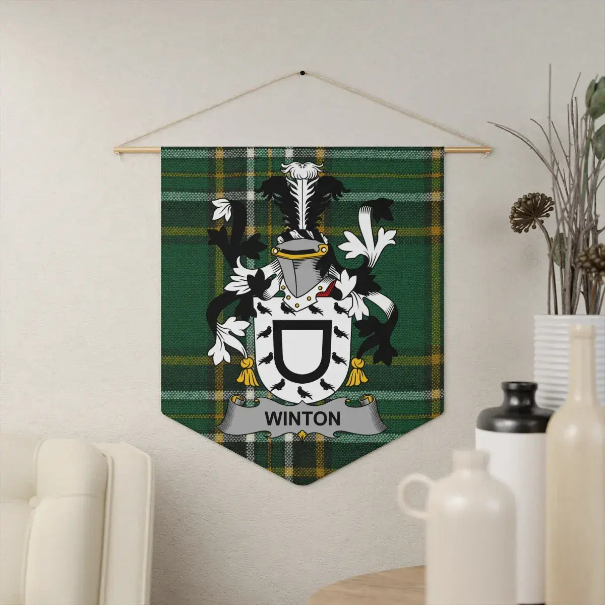 Personalized Winton Family Crest Wall Banner product