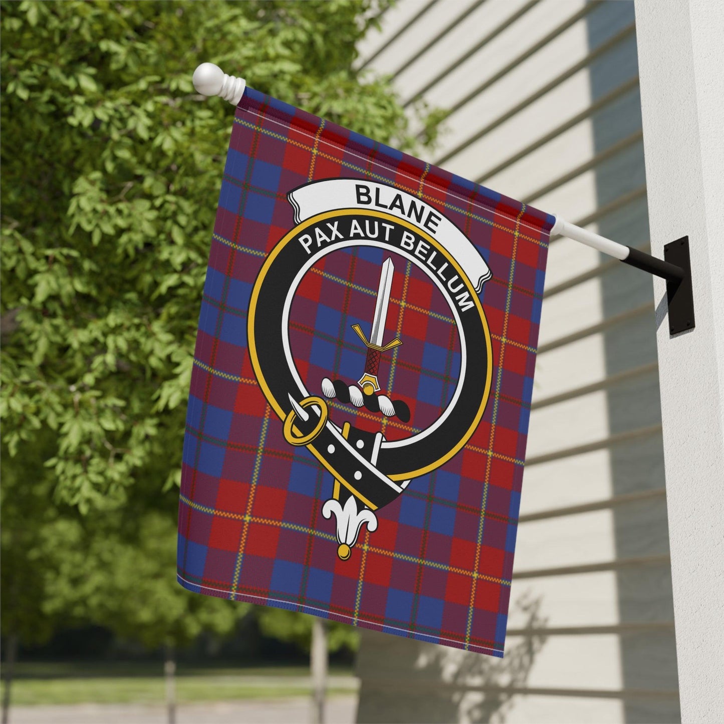 Blane Clan Scottish Tartan Garden Flag