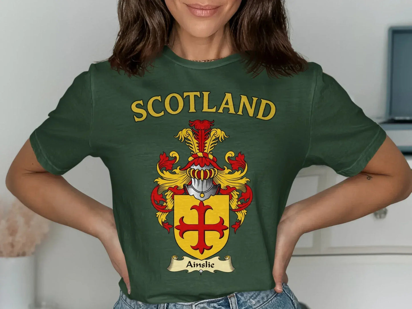 Scotland Ainslie Coat of Arms Graphic T-Shirt product type