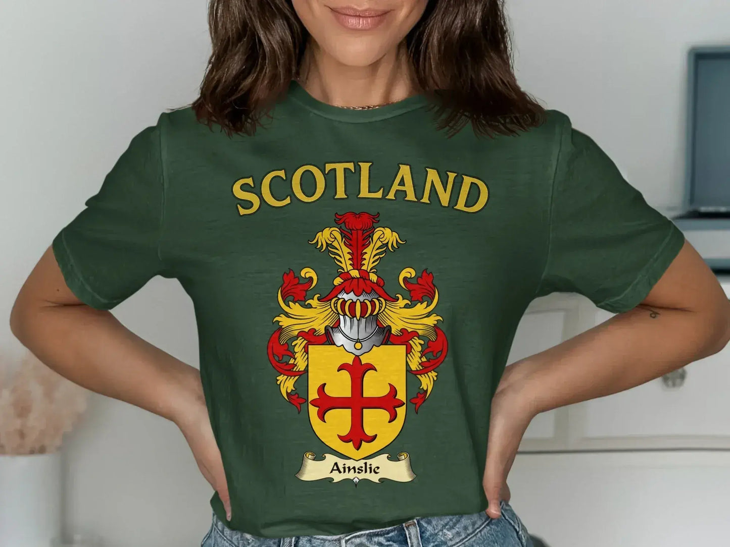 Scotland Ainslie Coat of Arms Graphic T-Shirt product type