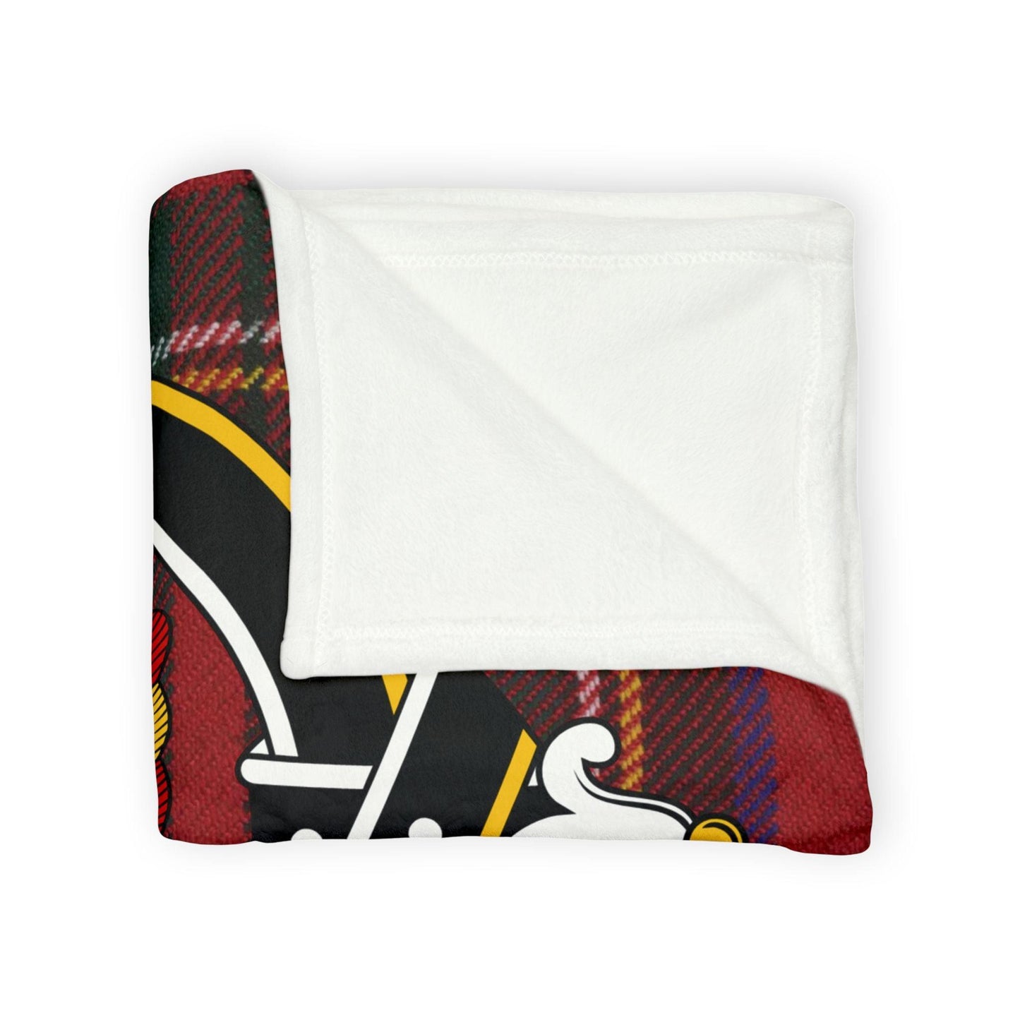 Mercer Clan Tartan Blanket – Scottish Crest Throw