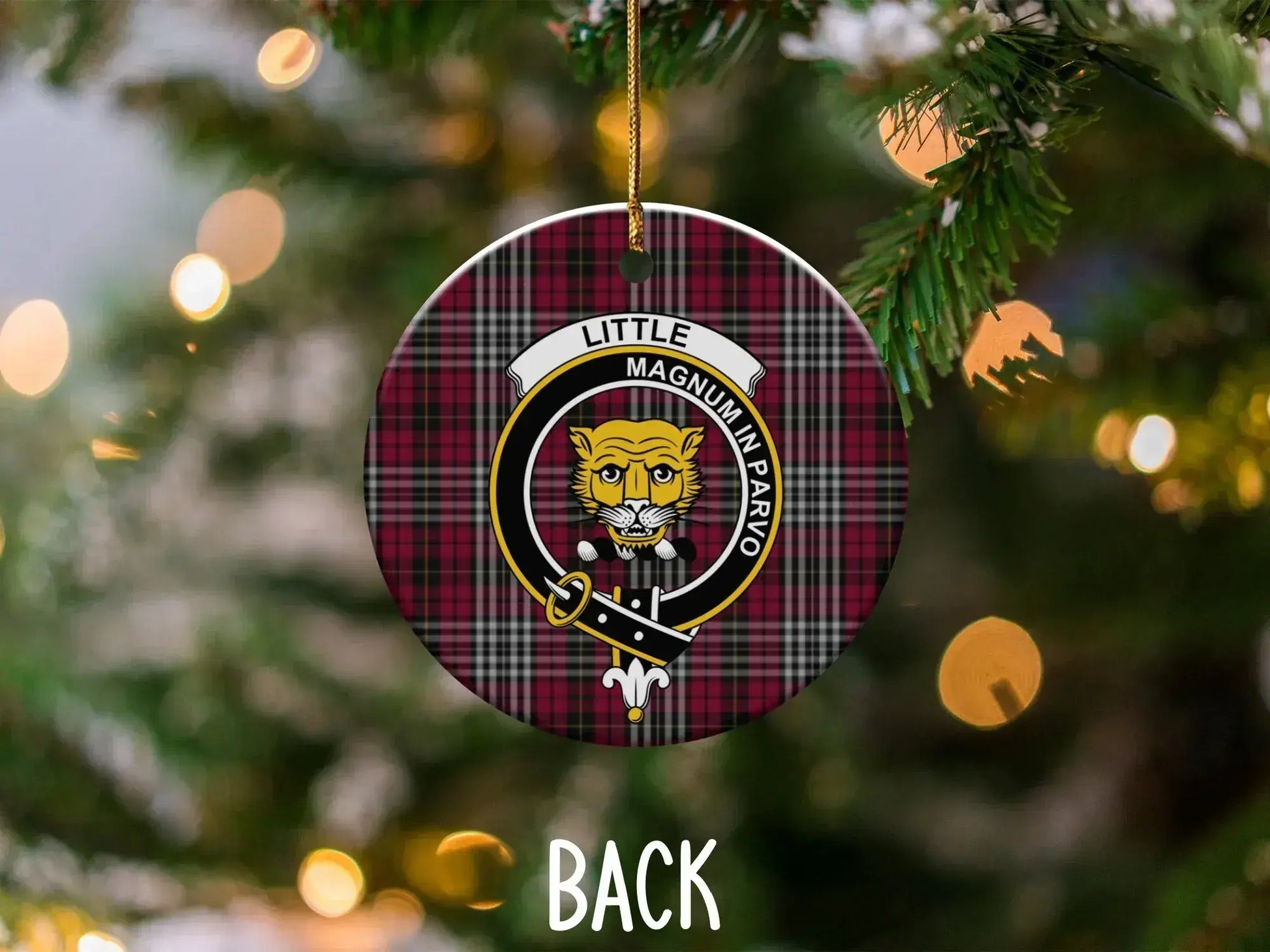 Little Magnum in Parvo Plaid Holiday Ornament product type