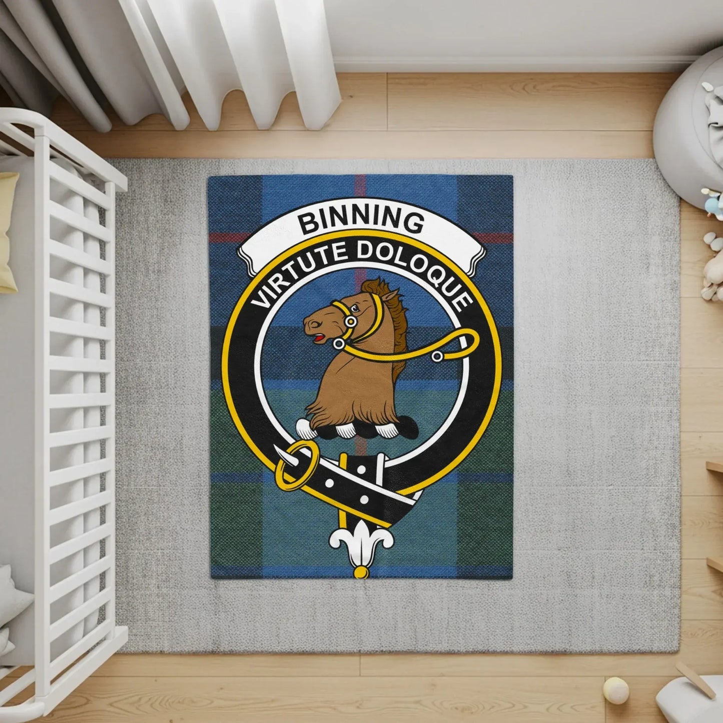 Binning Virtute Doloque Graphic Art Decor Rug product type