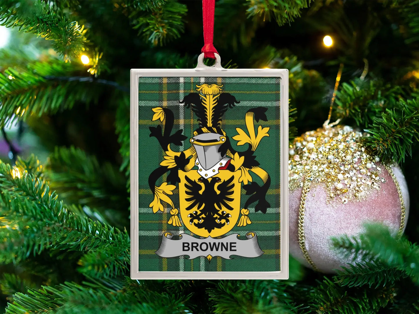 Customizable Crest Design Ornament Holiday product