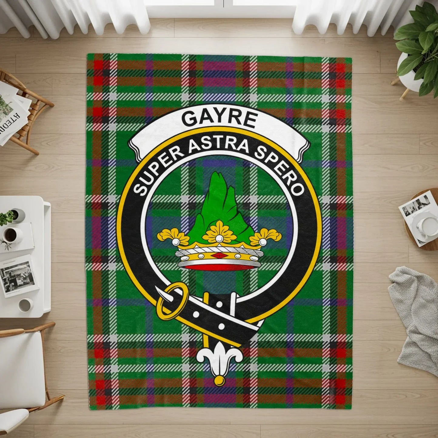 Gayre Super Astra Spero Crest Tartan Rug product