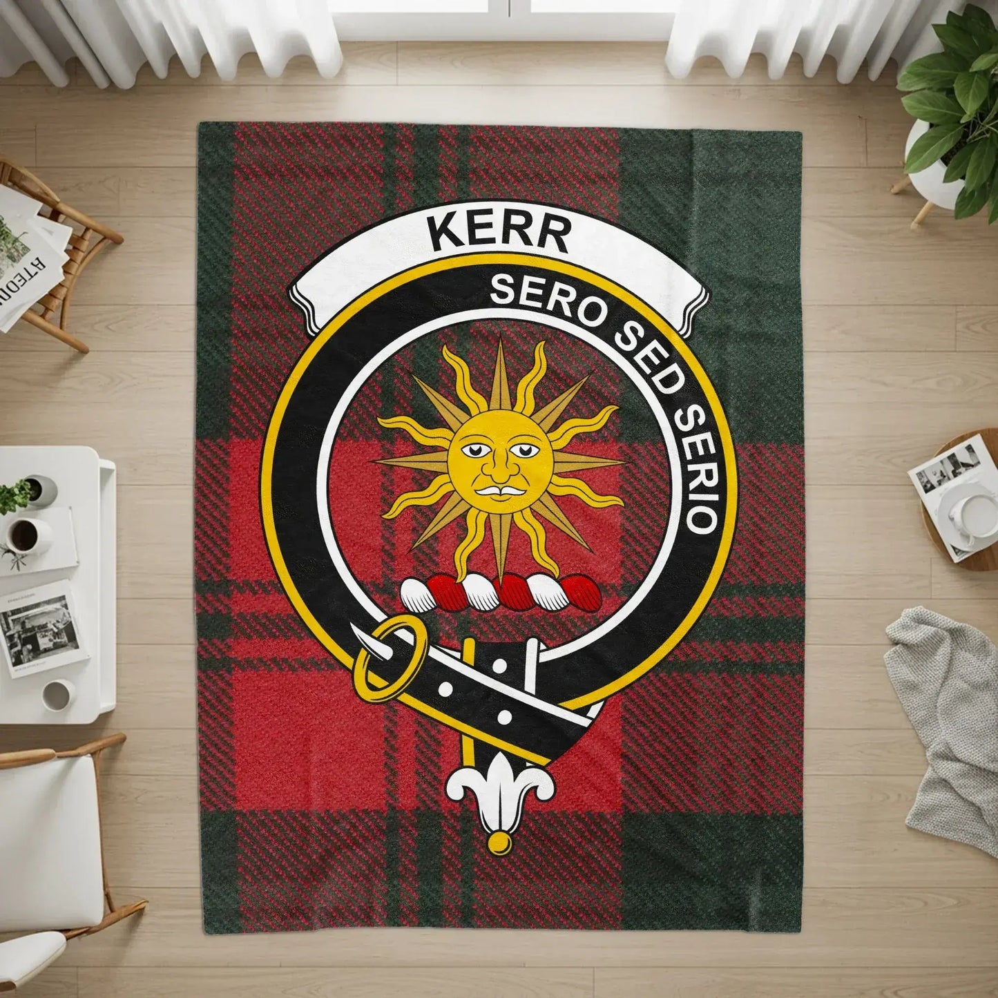 Custom Kerr Clan Crest Tartan Pattern Home Decor product