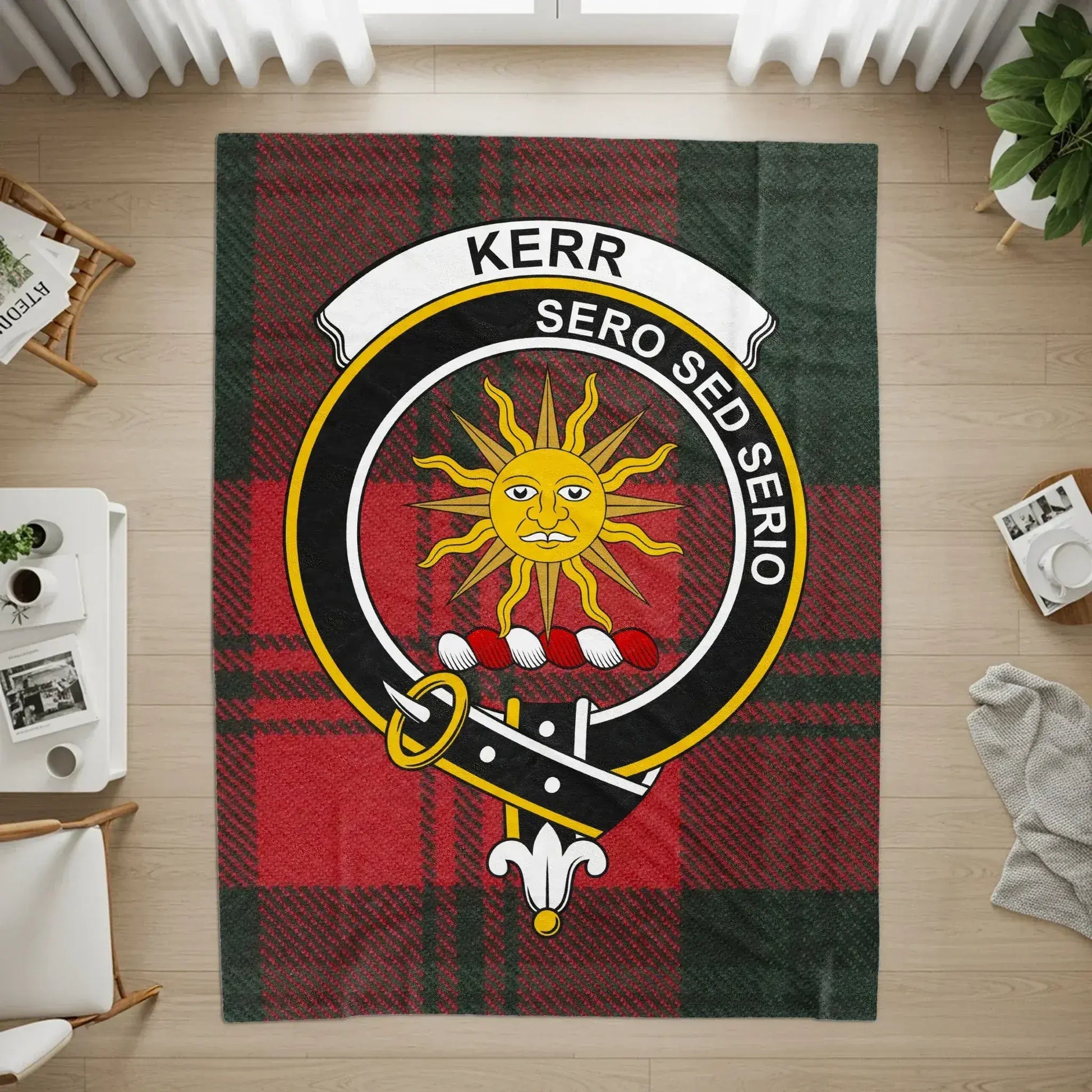 Custom Kerr Clan Crest Tartan Pattern Home Decor product