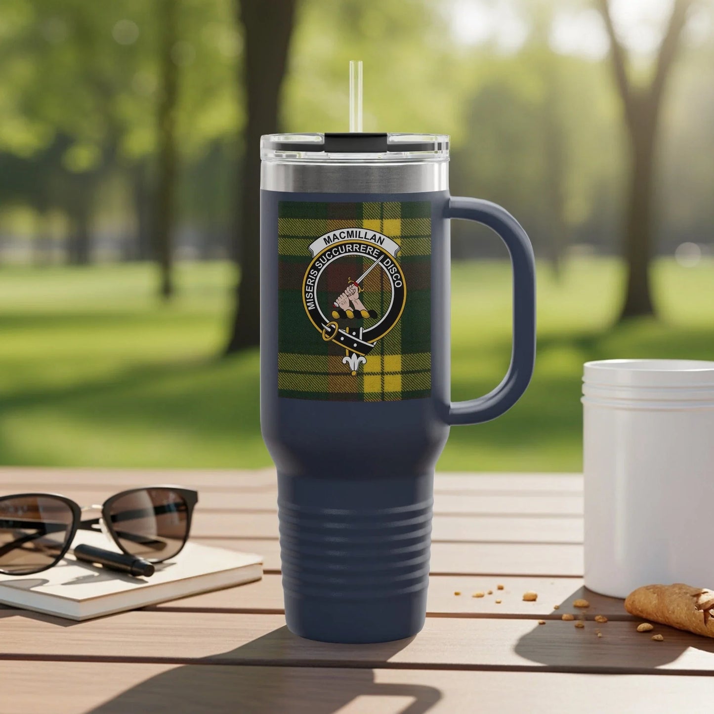 Highland Tartan Clan Crest Insulated Beverage Holder product