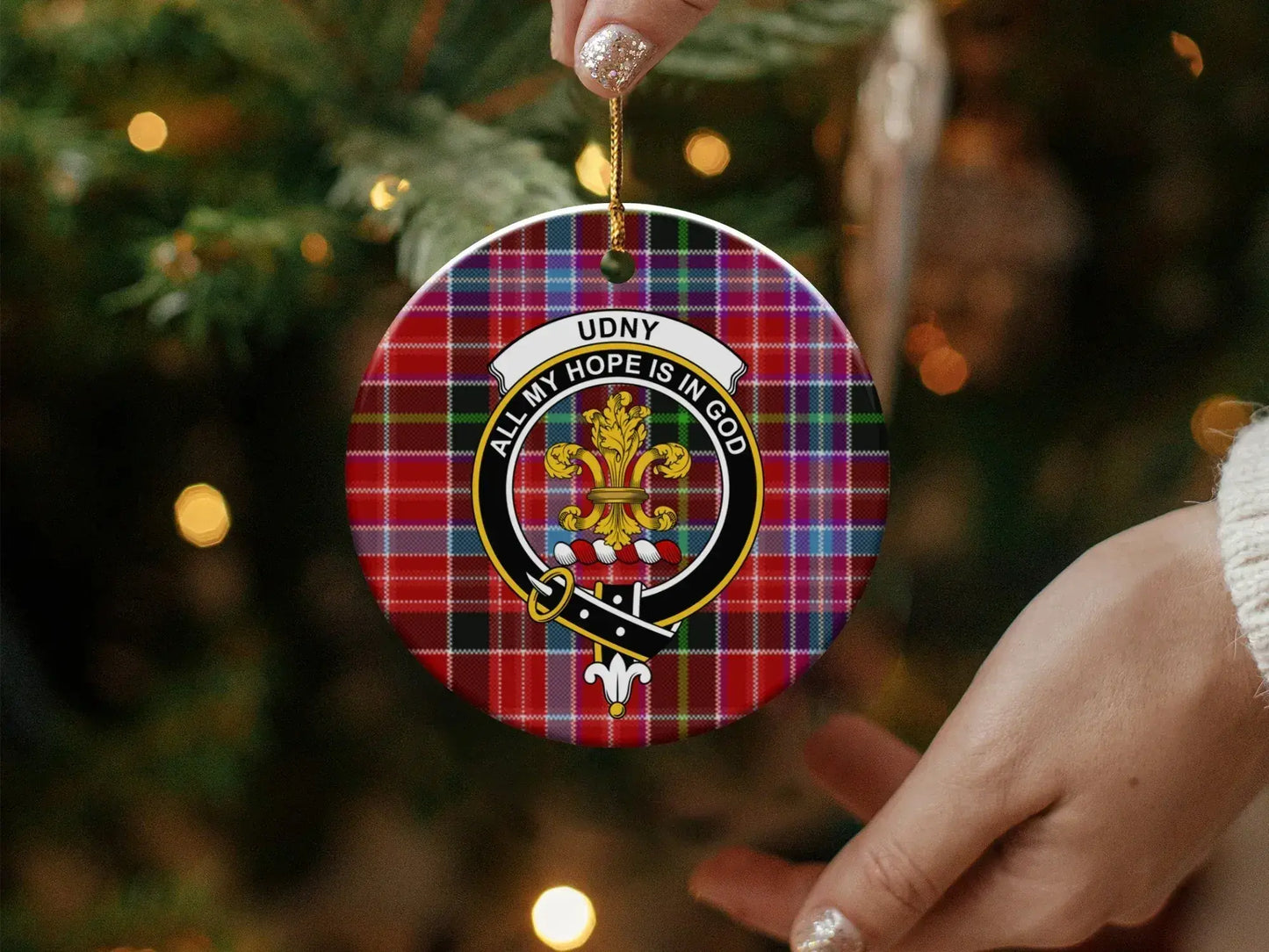 Udny All My Hope Is In God Tartan Ornament product