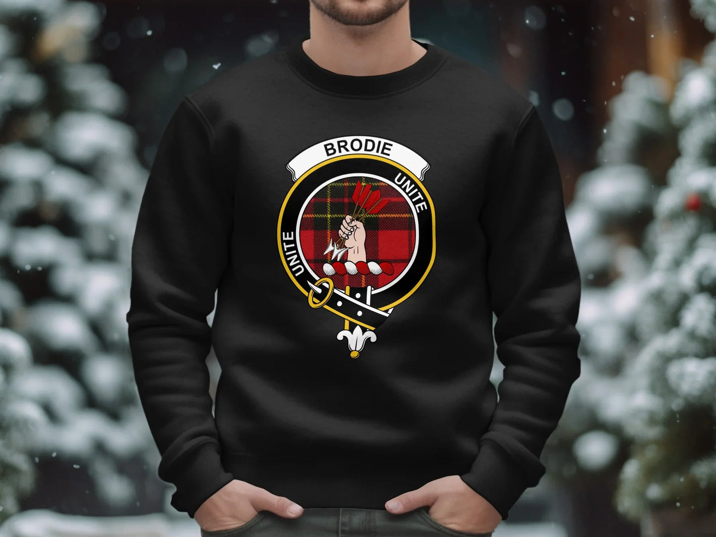 Brodie Clan Crest Embroidered Sweatshirt product