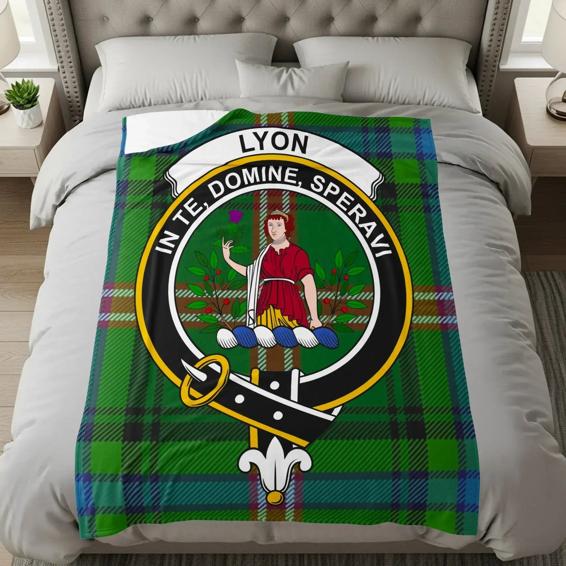 Lyon In Te Domine Speravi Tartan Blanket product