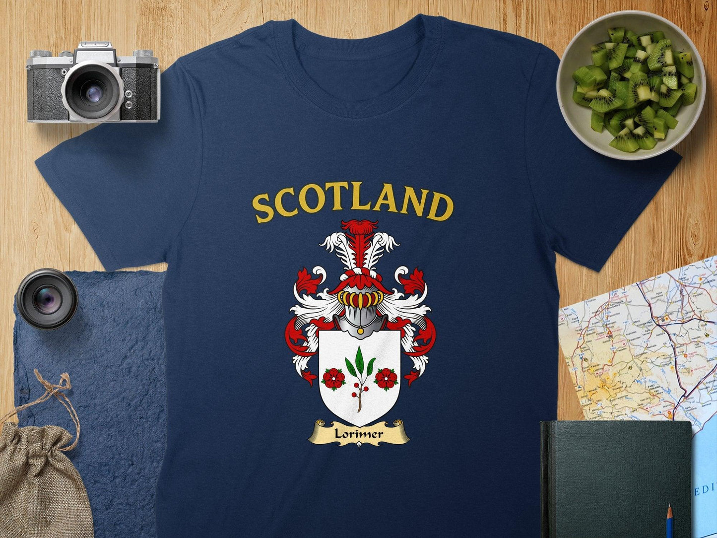 Scotland Lorimer Crest Emblem Navy Blue T-shirt product
