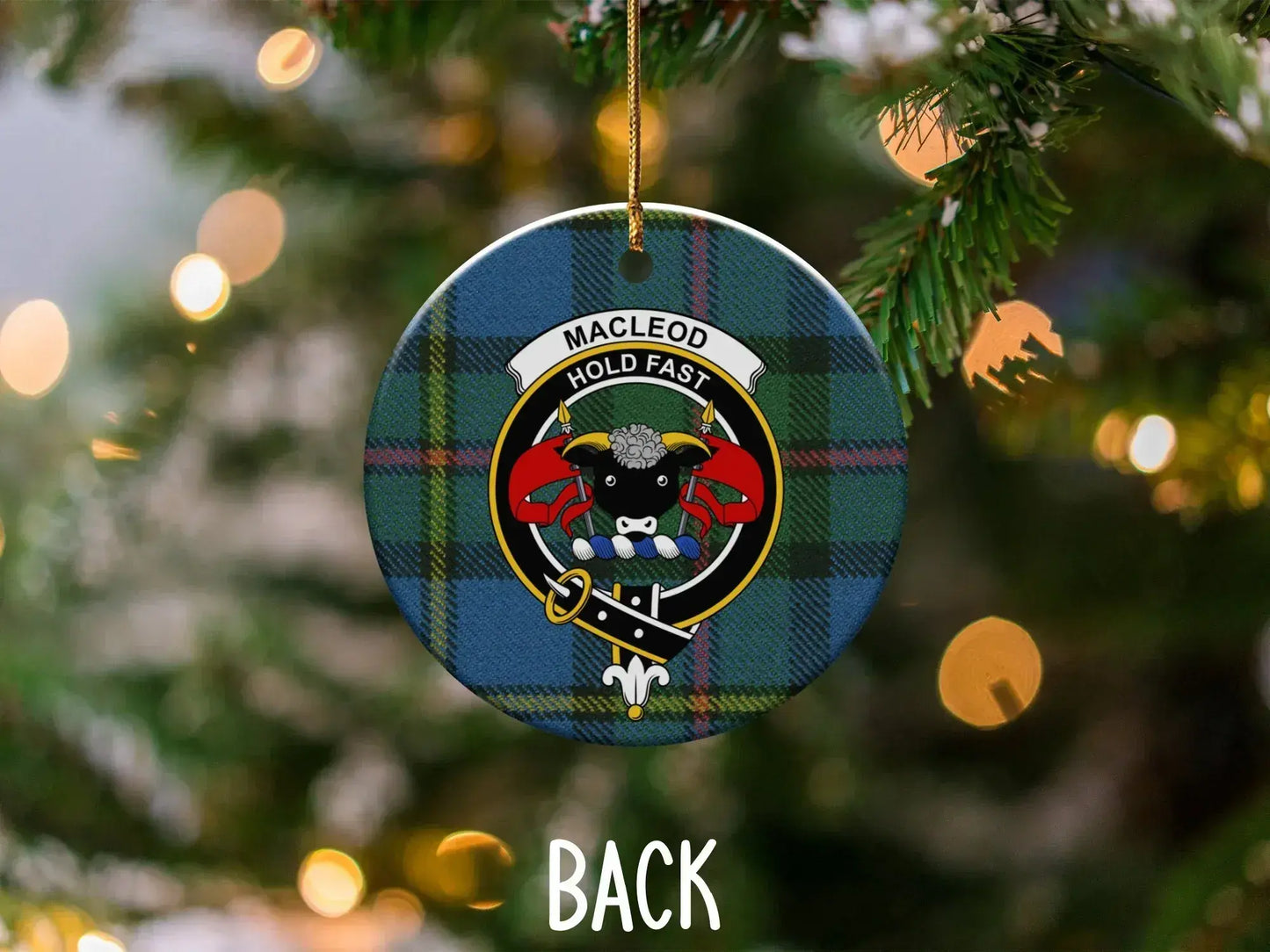 MacLeod Hold Fast Christmas Tree Ornament product type