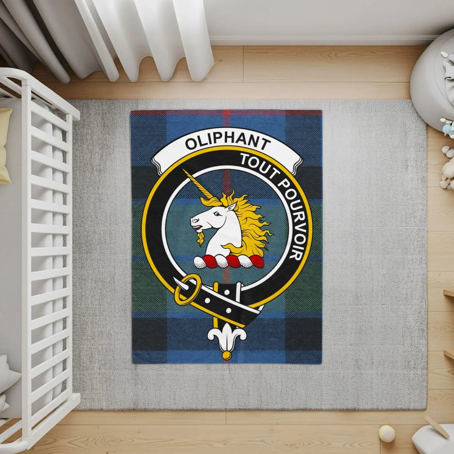 Oliphant Tout Pouvoir Unicorn Emblem Rug product