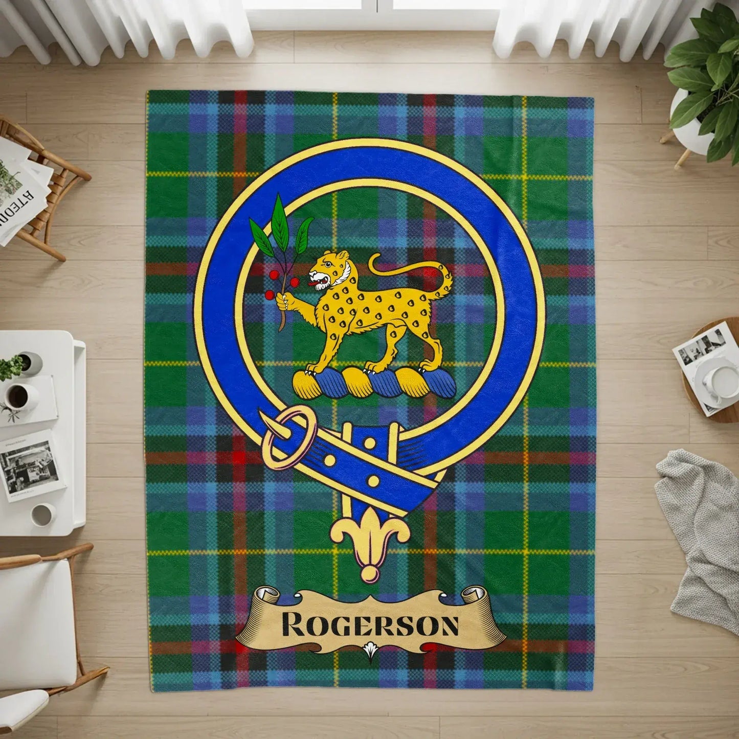 Clan Rogerson Scottish Tartan Crest Home Decor product