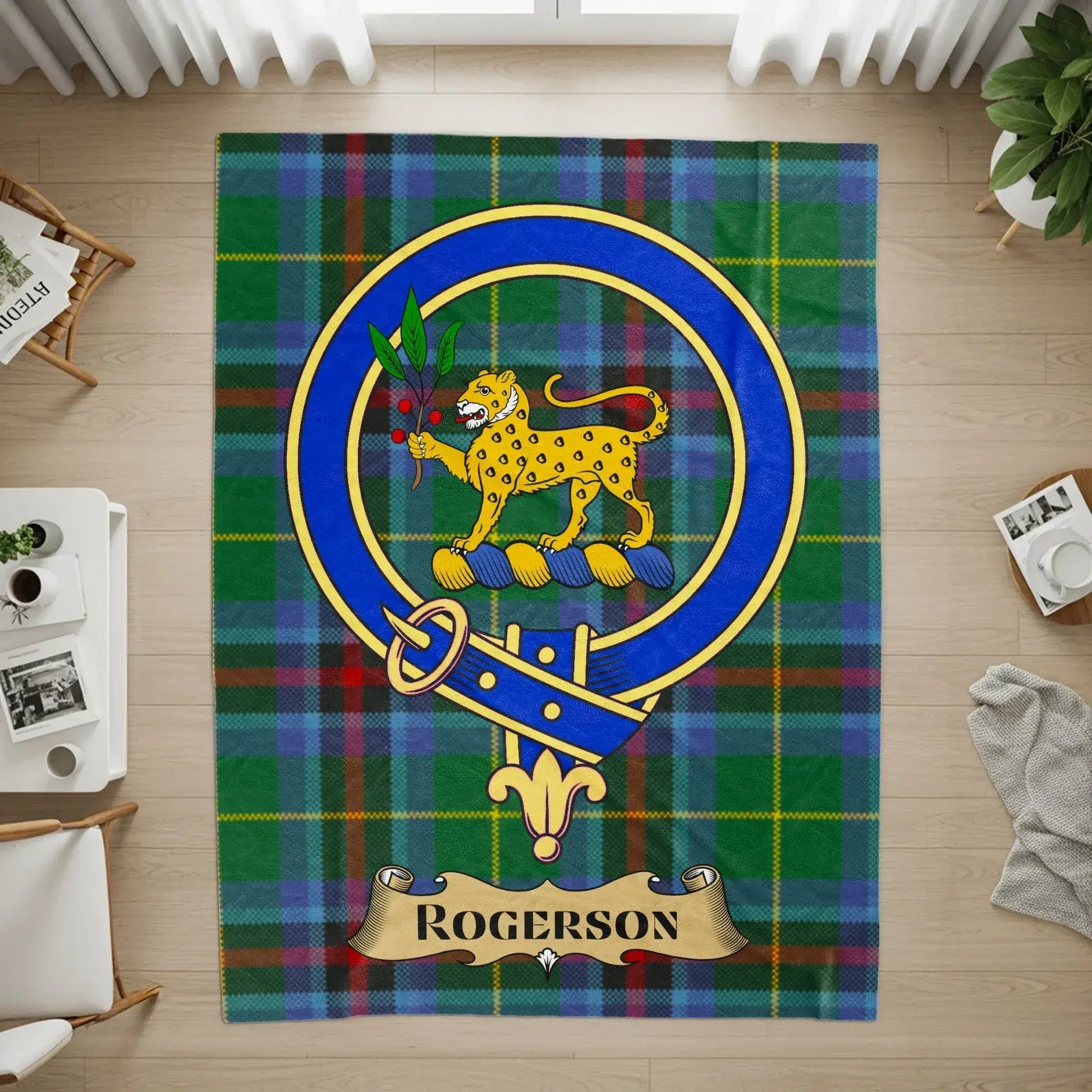 Clan Rogerson Scottish Tartan Crest Home Decor product