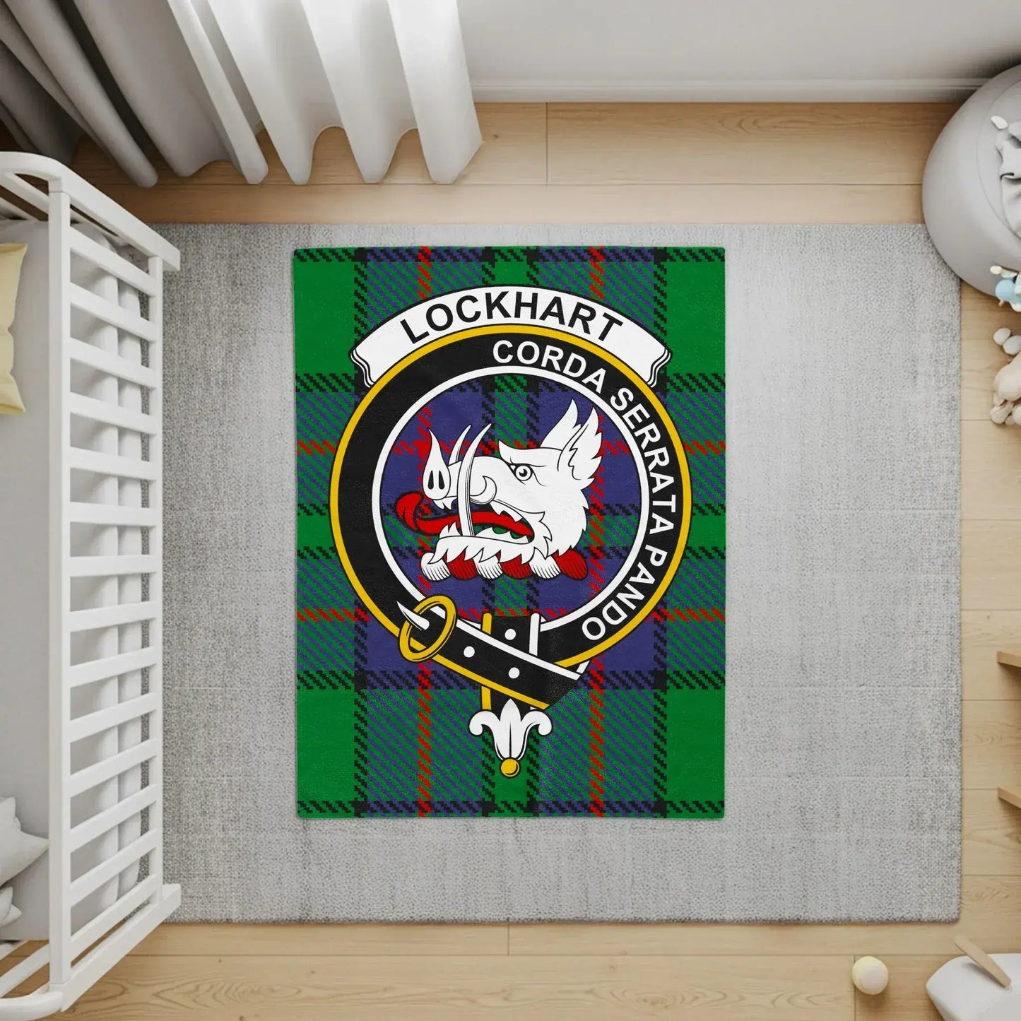Lockhart Corda Serrata Pando Plaid Crest Rug product