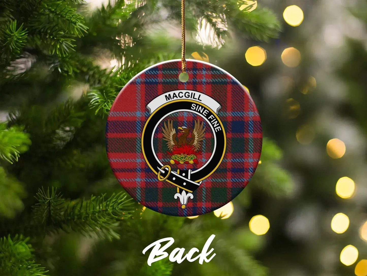 Clan MacGill Tartan Christmas Ornament product