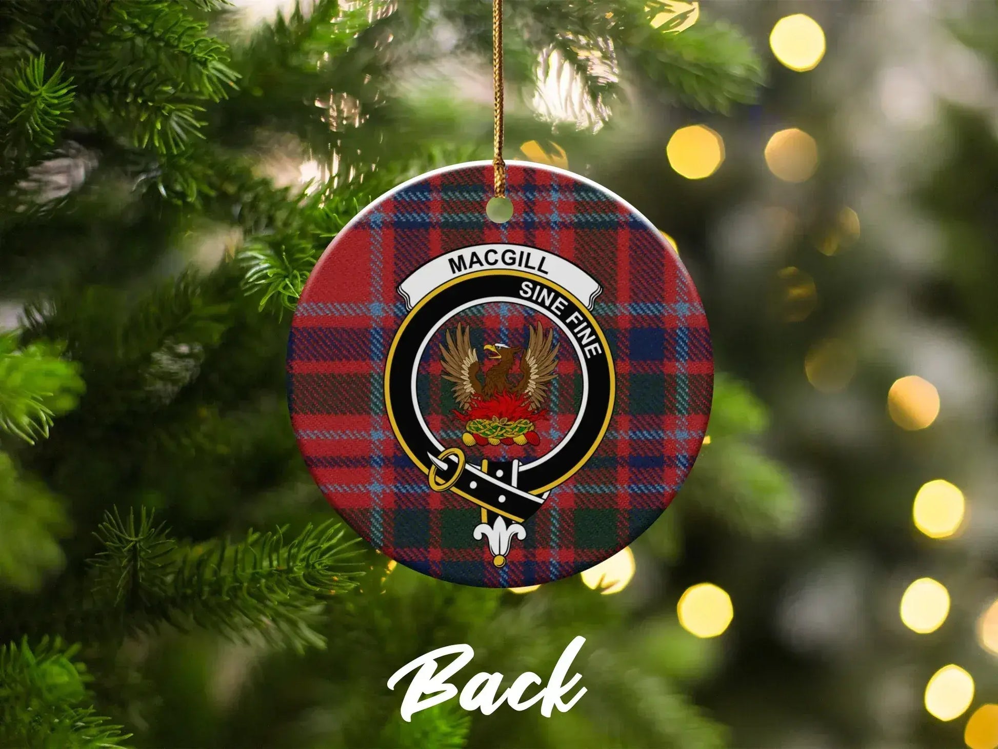 Clan MacGill Tartan Christmas Ornament product