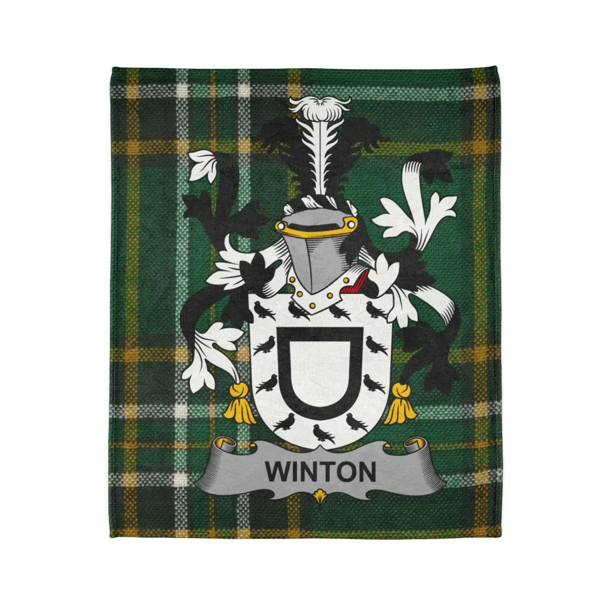 Winton Tartan Plaid Blanket with Family Crest product