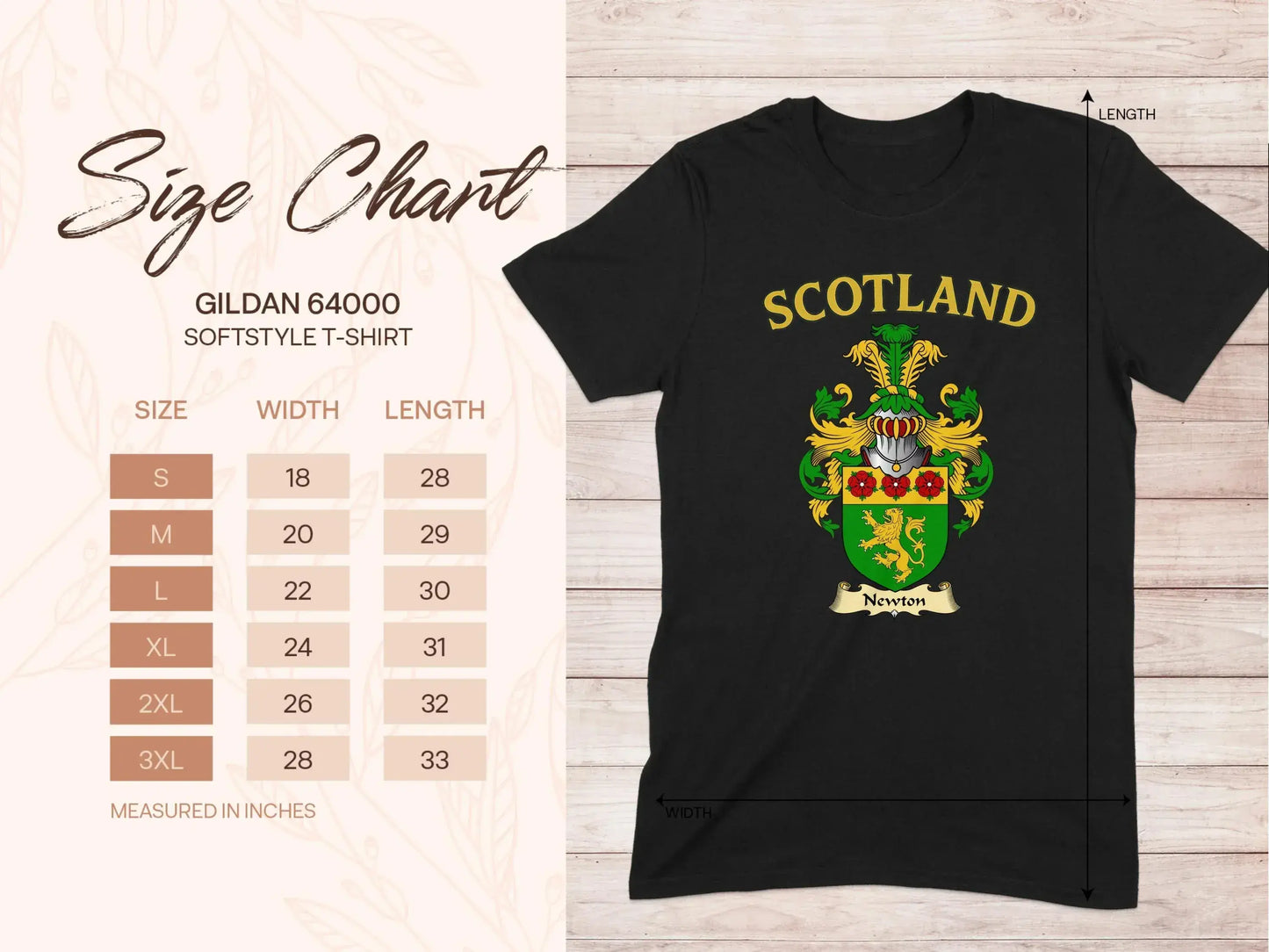 Scotland Family Crest T-shirt Gildan 64000 product type