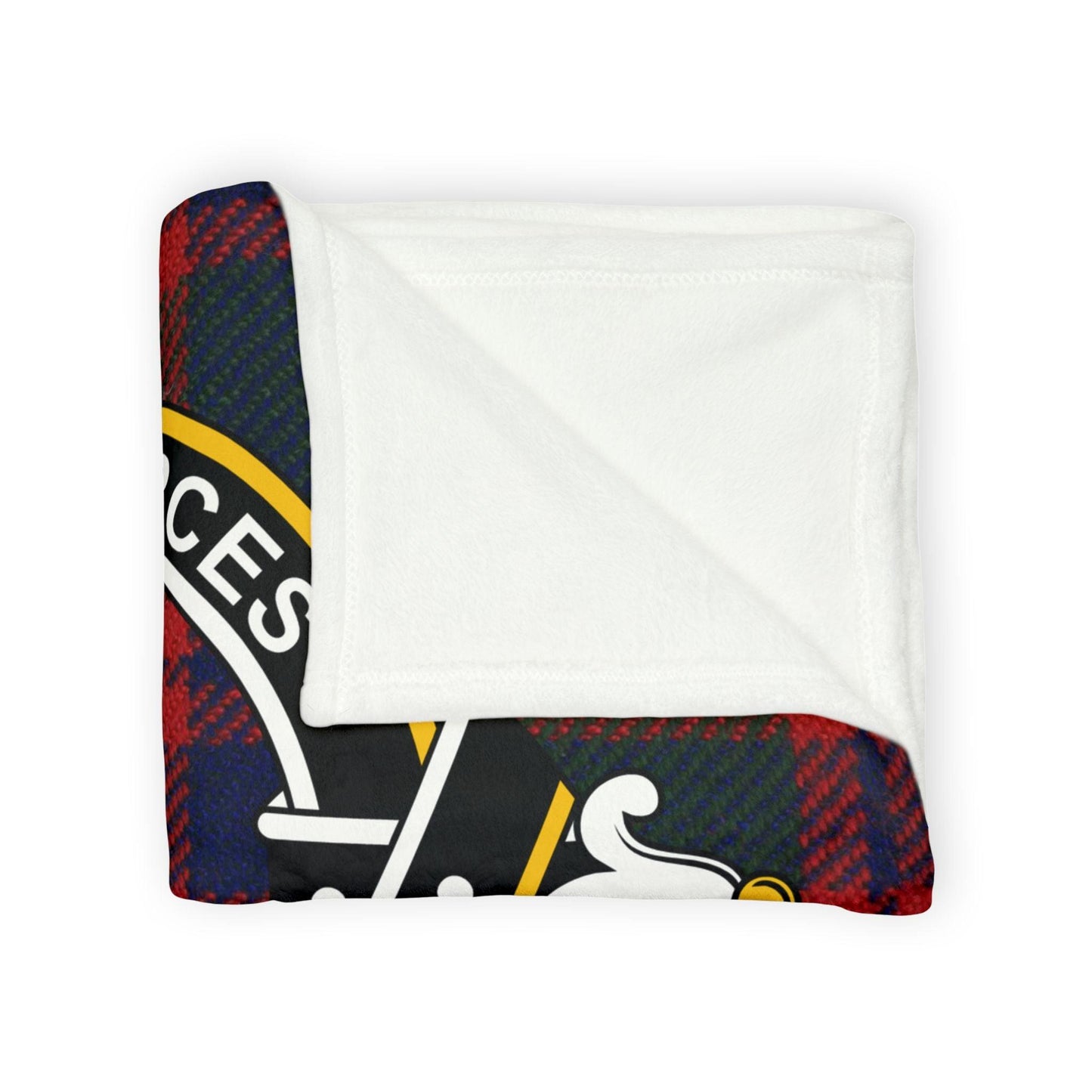 Skene Clan Tartan Blanket – Scottish Crest Throw