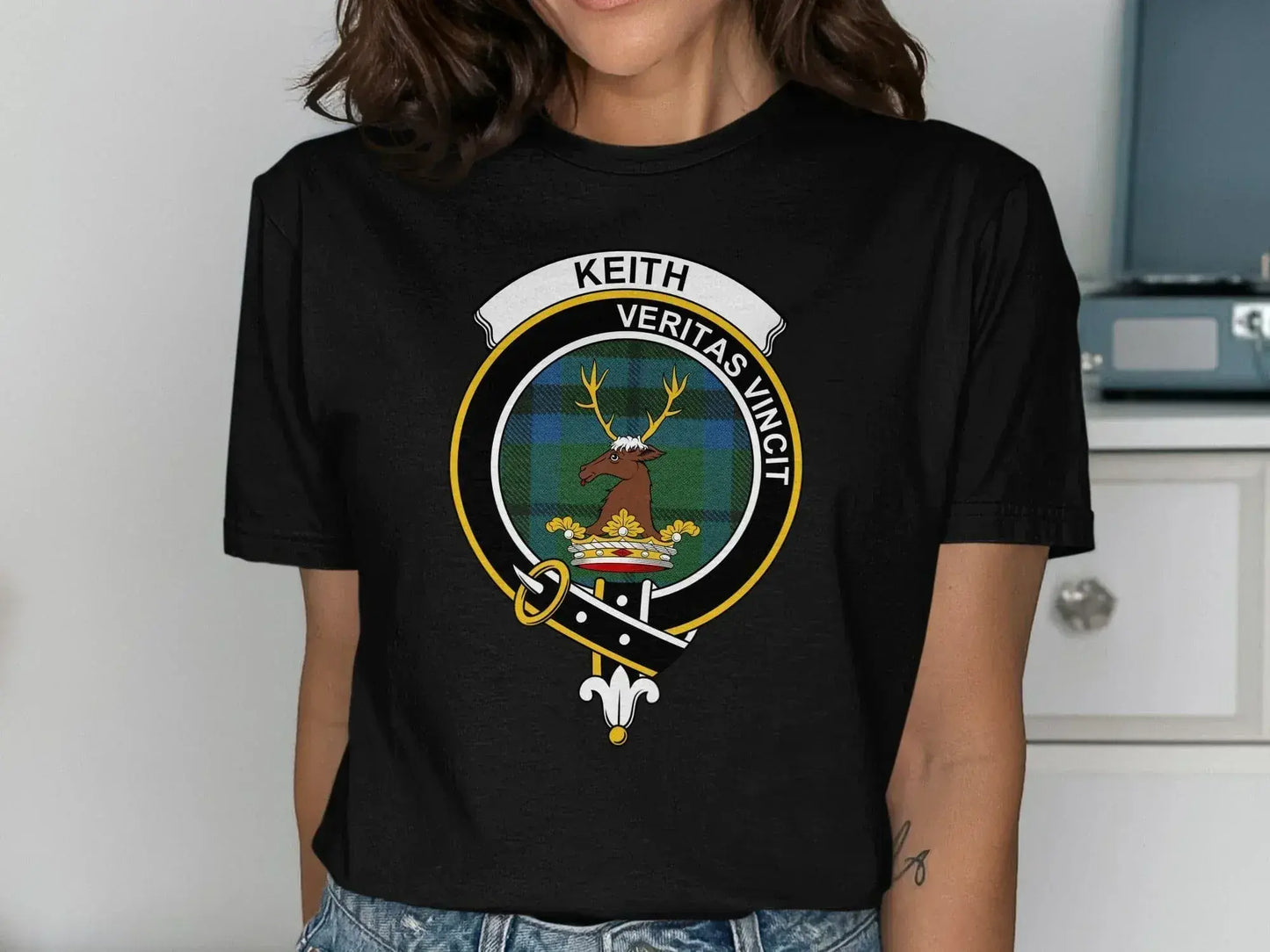 Keith Veritas Vincit Crest Emblem shirt product type