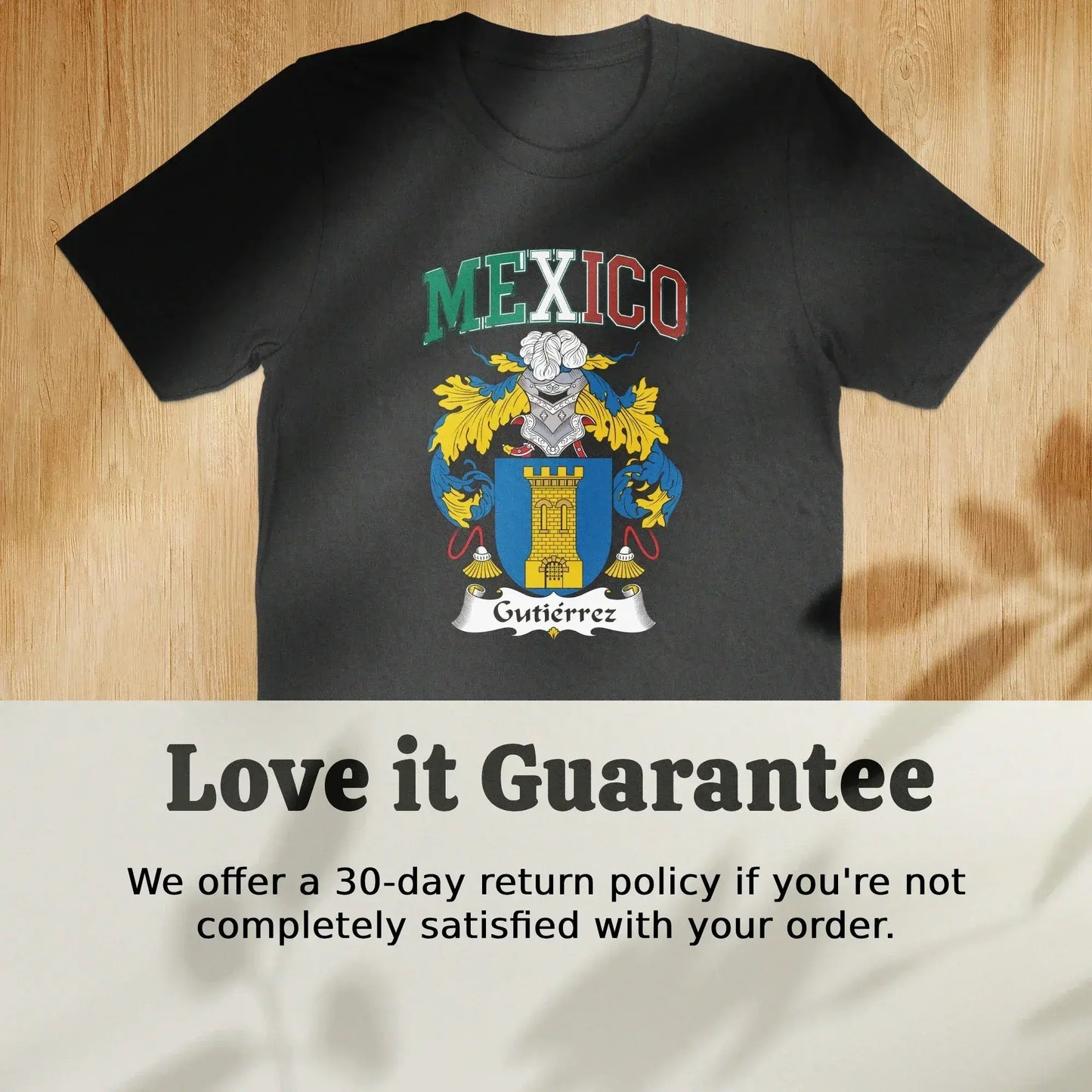 Mexico Gutierrez Coat of Arms Graphic T-Shirt product