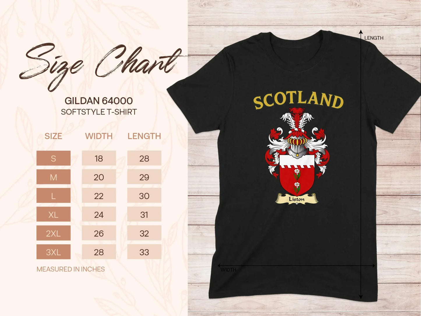 Scotland Liston Crest Black Softstyle T-Shirt product