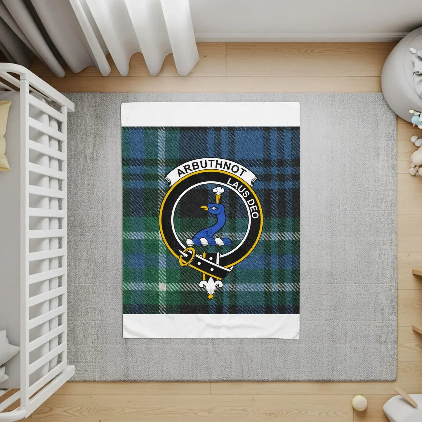 Arbuthnot Lausdeo Tartan Crest Design Blanket product