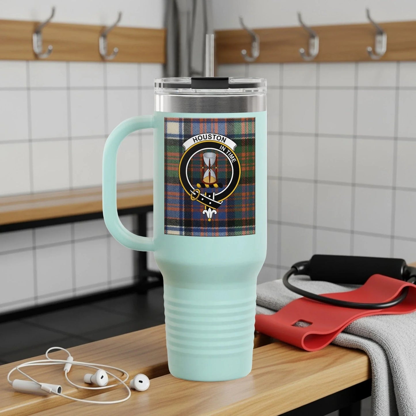 Houston Mission Patch Checkered Mug product