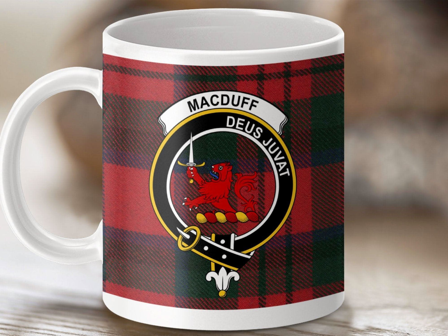 Macduff Deus Juvat Clan Crest Design Mug product