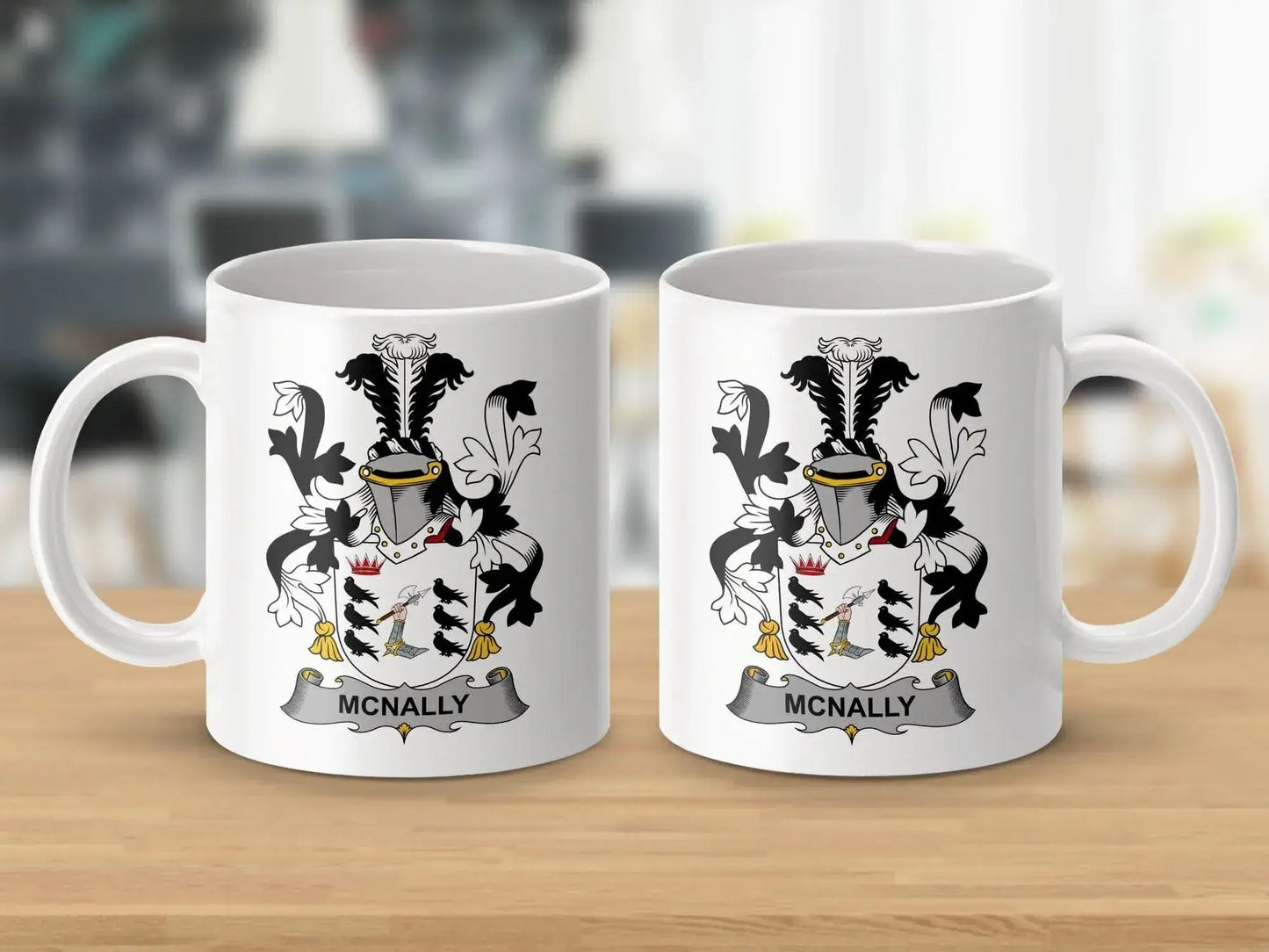 McNally Surname Irish Family Crest Mug - Celtic Ancestry Gifts