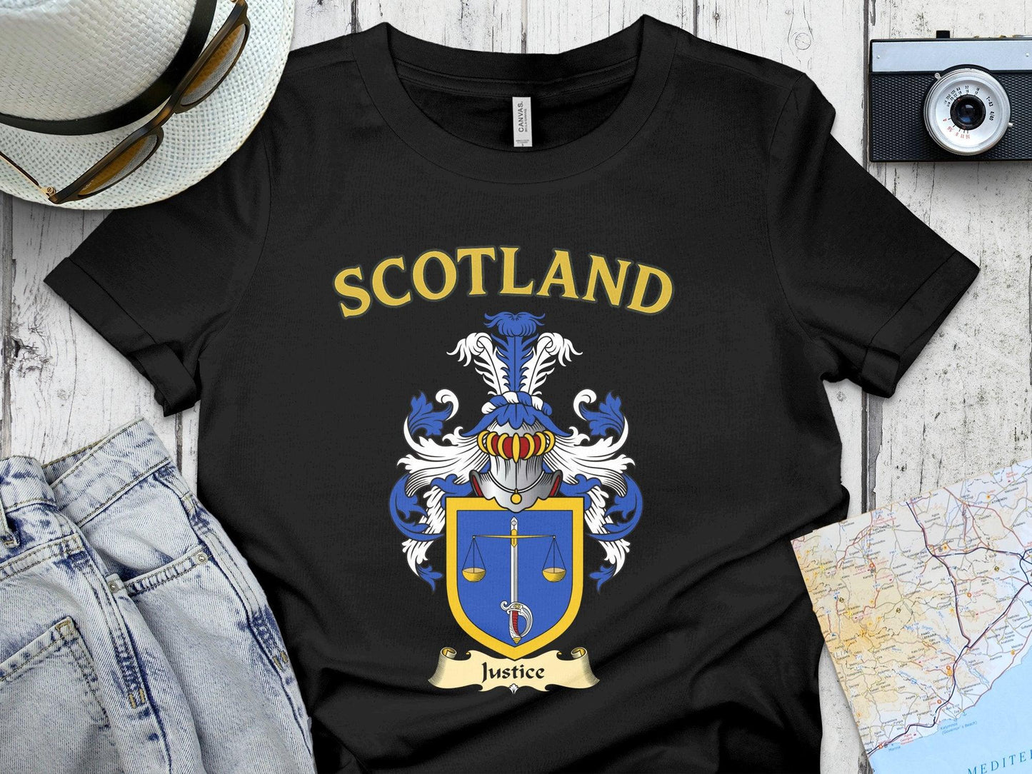 Scotland Justice Family Crest Graphic Shirt product type