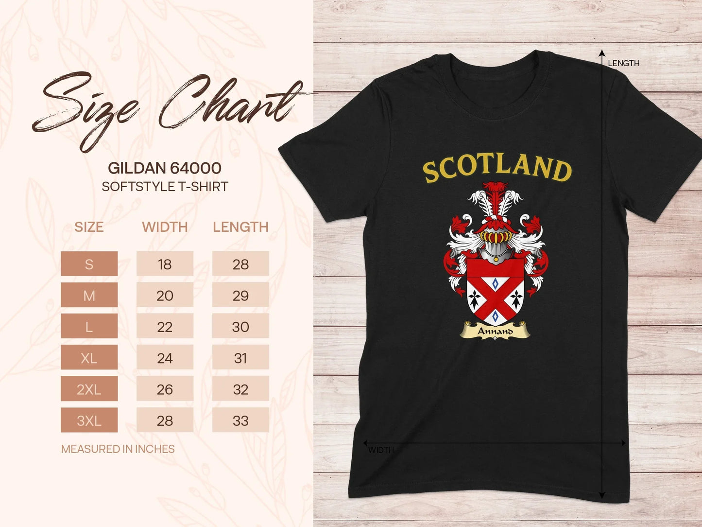 Scotland Crest Gildan 64000 Softstyle T-shirt product