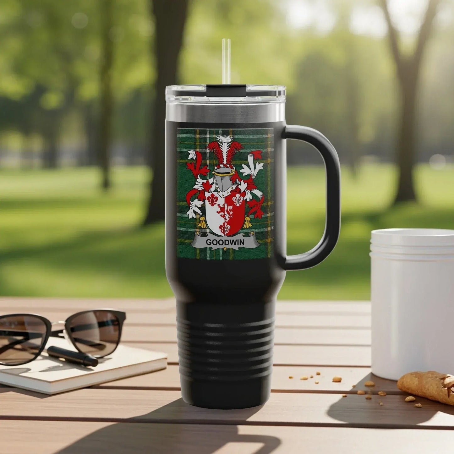 Custom Goodwin Family Crest Insulated Tumbler product