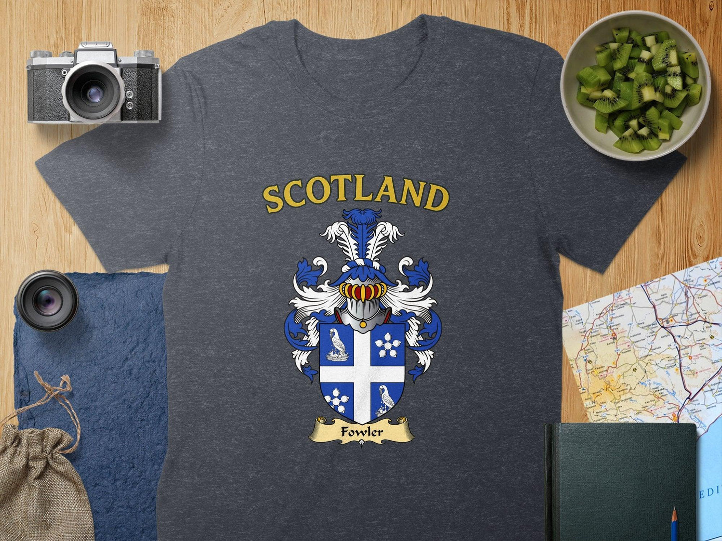 Fowler Clan Family Crest Scotland T-Shirt - Celtic Ancestry Gifts
