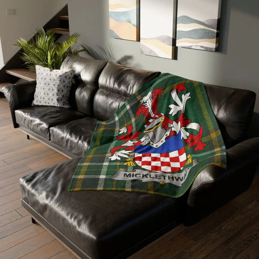 Personalized Family Crest Blanket Home Decor Product