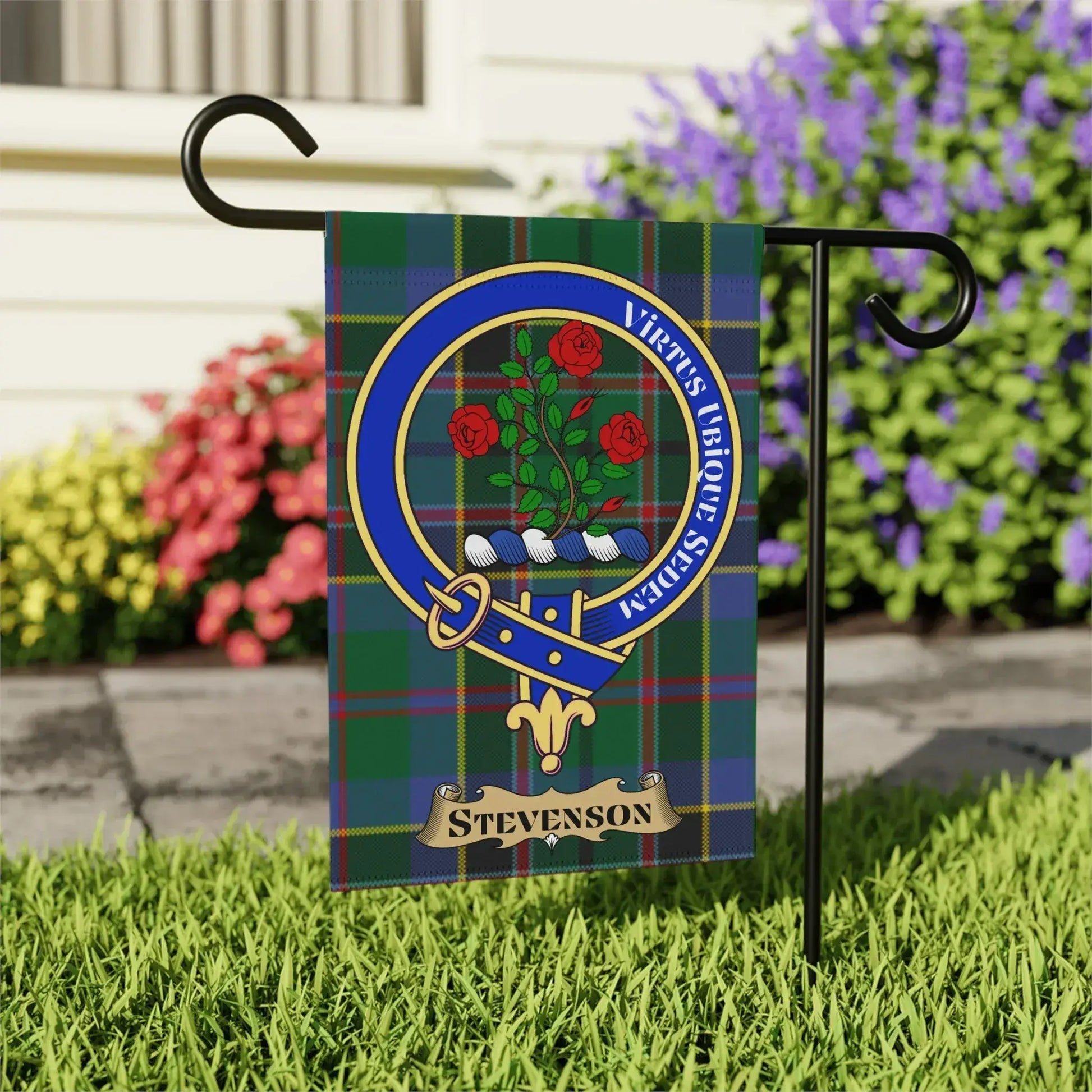 Stevenson Family Crest Decorative Yard Flag product type