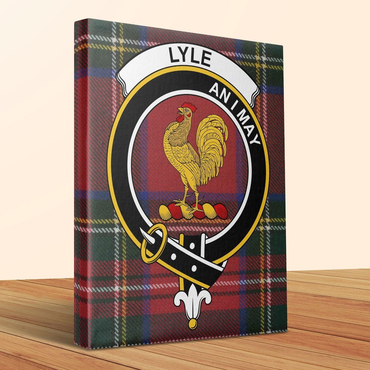Lyle Scottish Tartan Crest Canvas - Celtic Ancestry Gifts