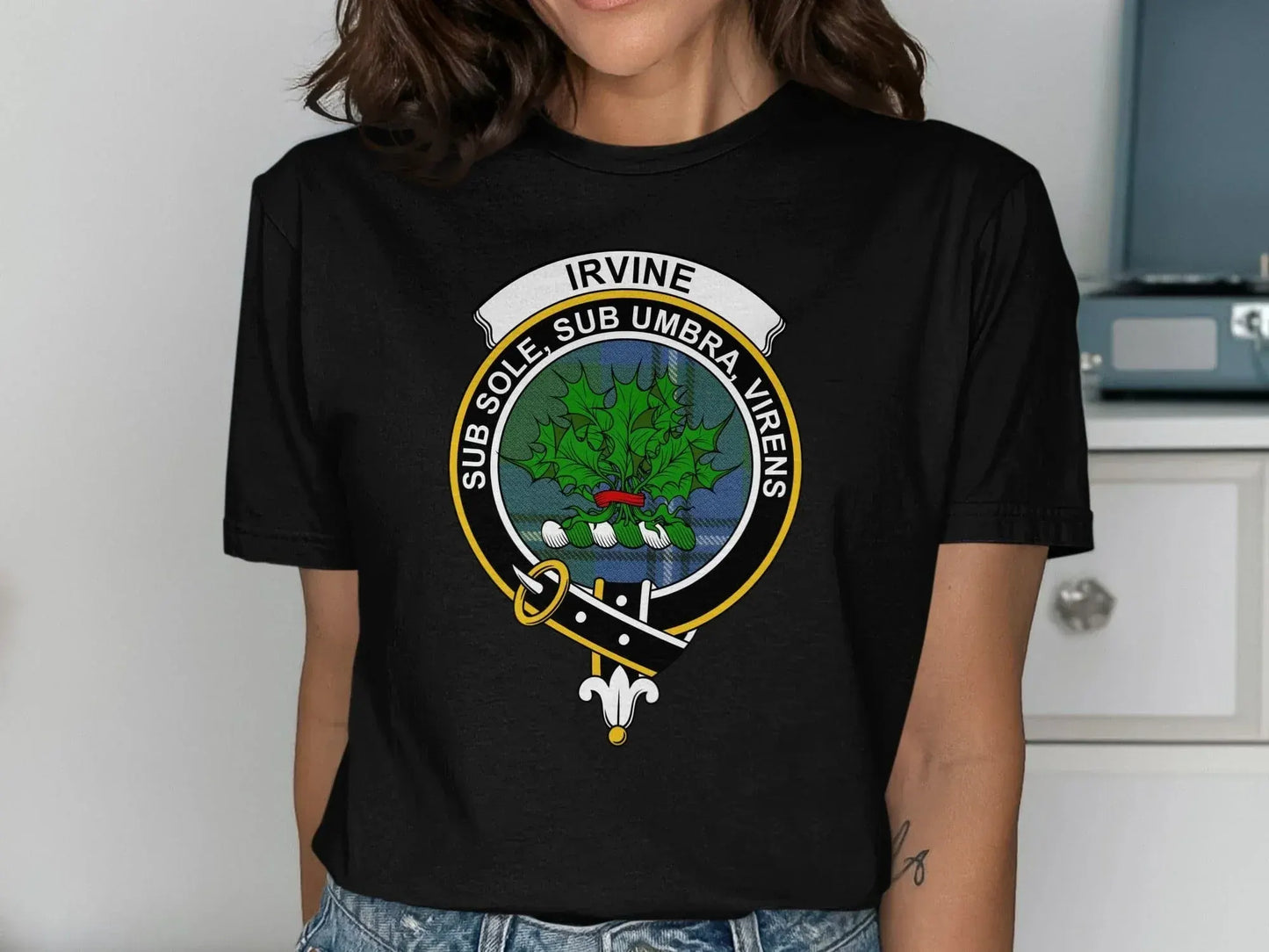 Irvine Family Crest Emblem Graphic T-shirt product