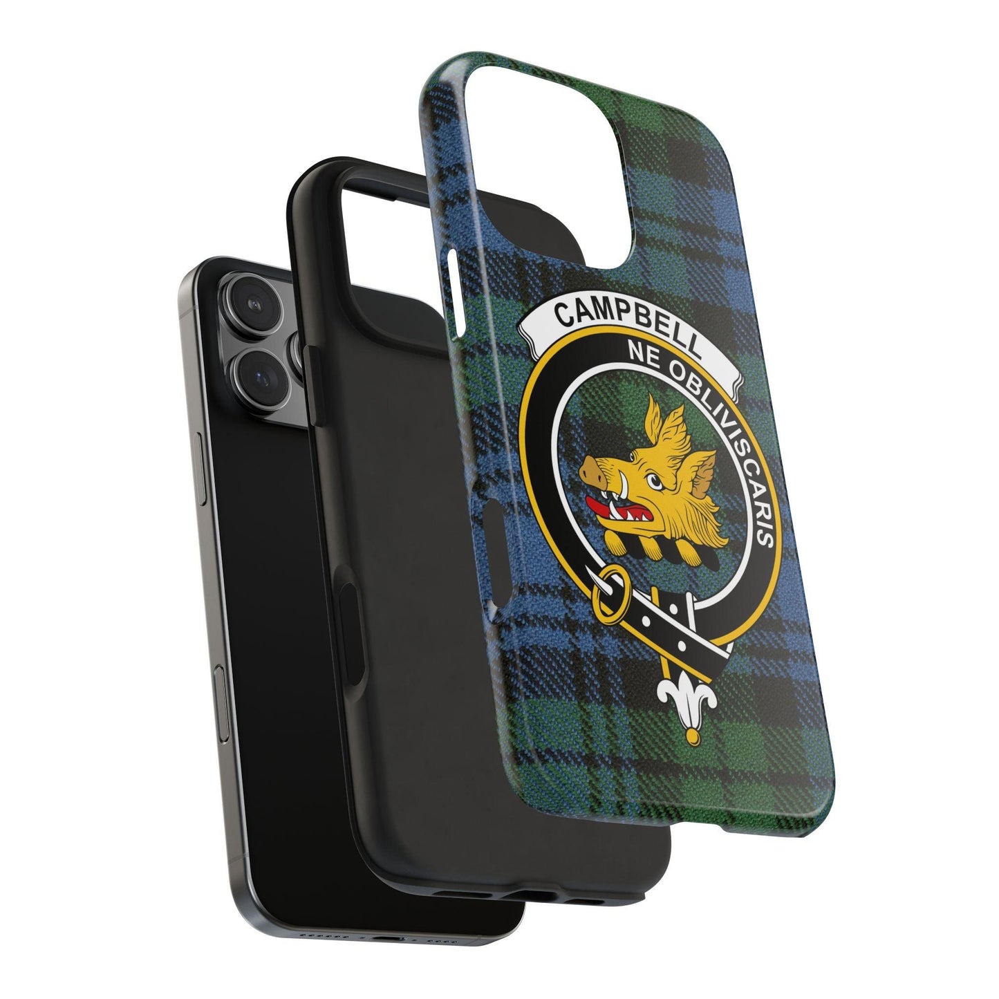 Campbell Clan Crest Scottish Tartan Cell Phone Case - Celtic Ancestry Gifts