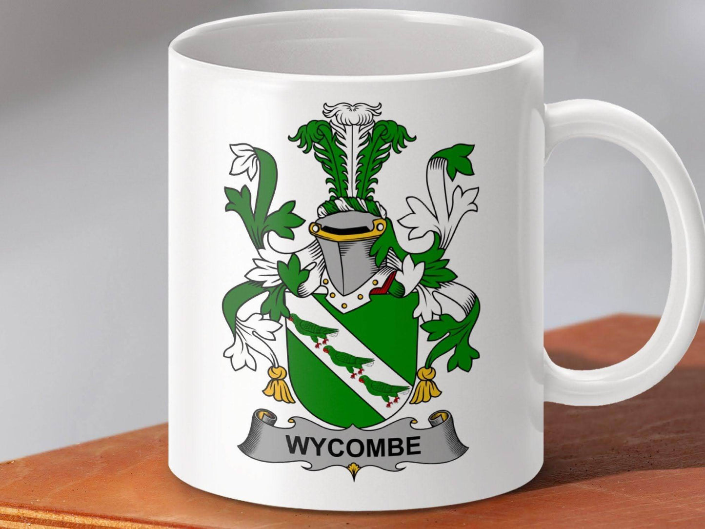 Wycombe Family Crest Design Full Color Mug - Celtic Ancestry Gifts