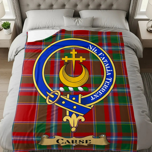 Carse Crest Family Name Tartan Blanket product