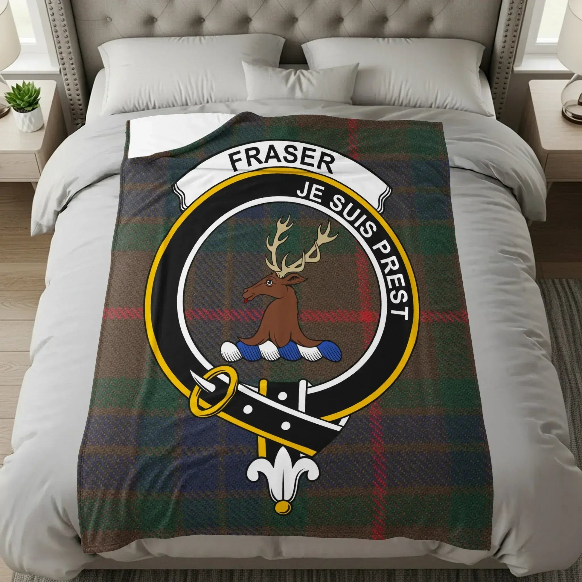 Fraser Je Suis Prest Crest Blanket product type
