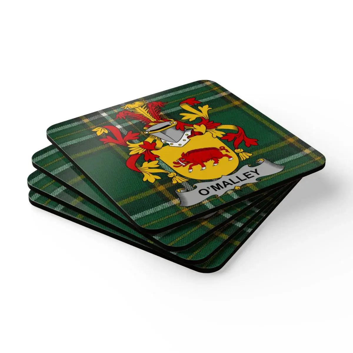 Plaid Design O'Malley Family Crest Coasters product