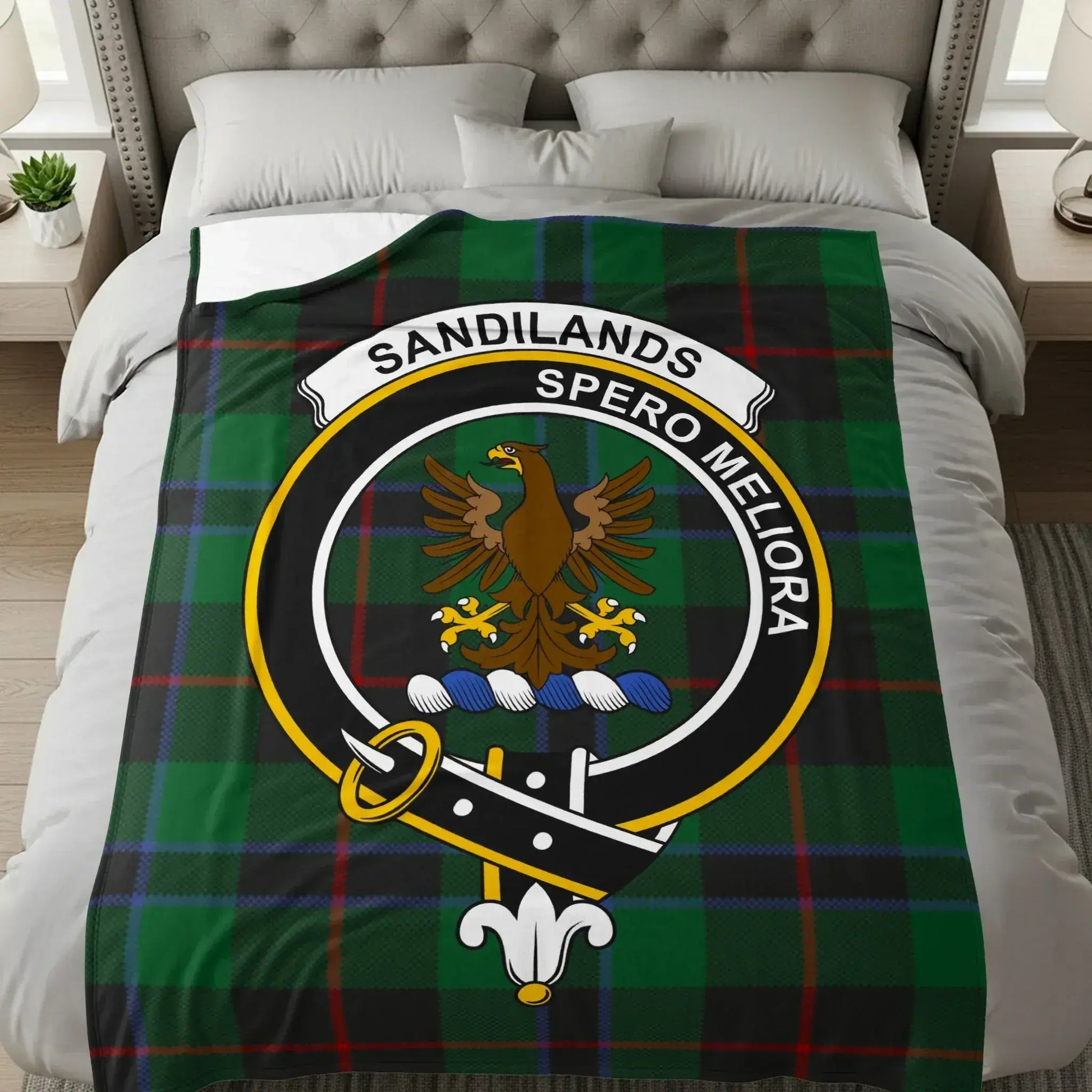 Sandilands Spero Meliora Eagle Crest Pattern Blanket product