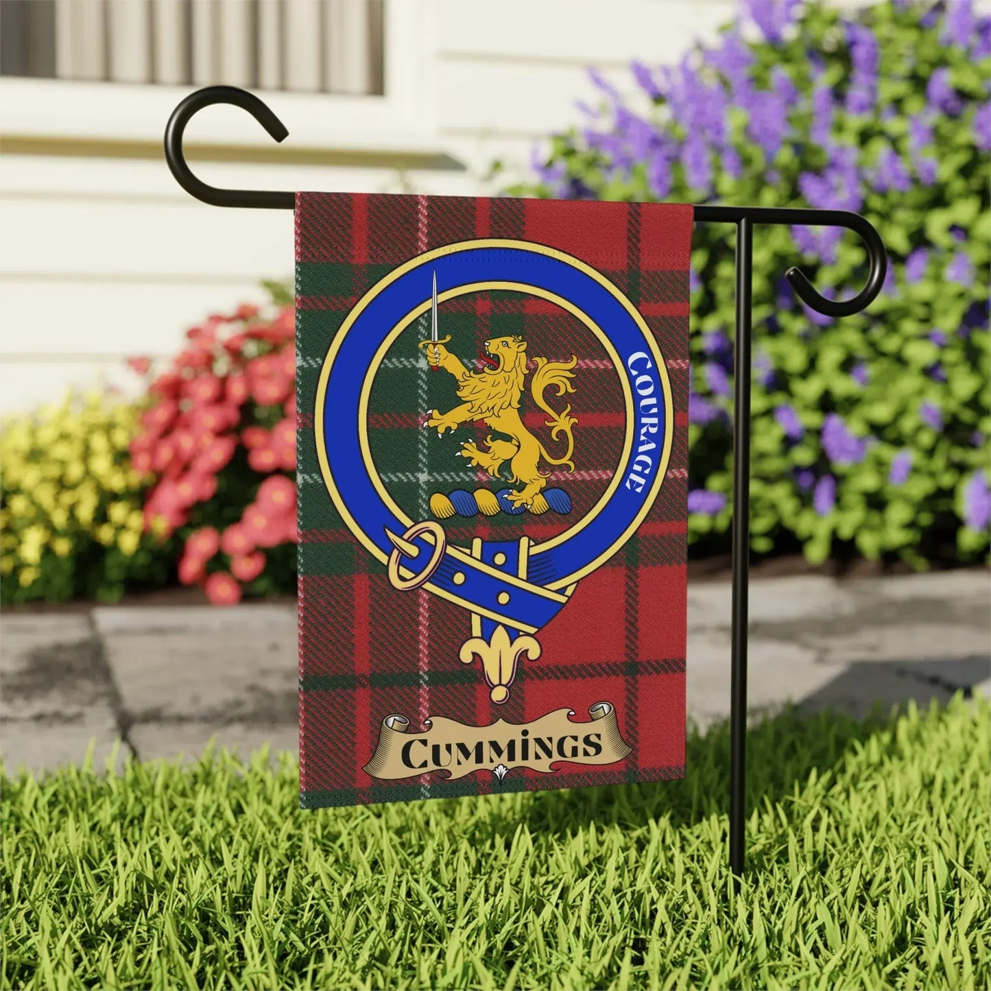 Scottish Courage Crest Personalized Garden Flag product