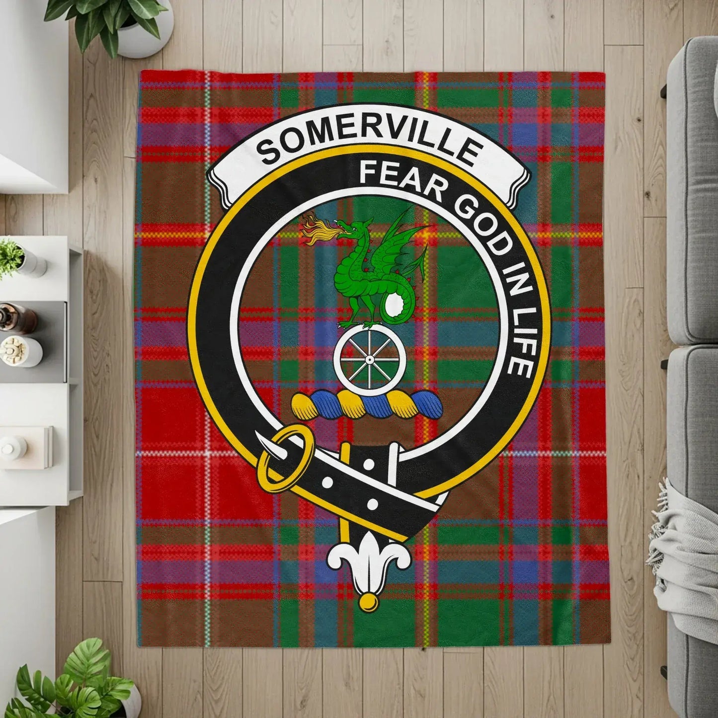 Somerville Fear God In Life Tartan Blanket product