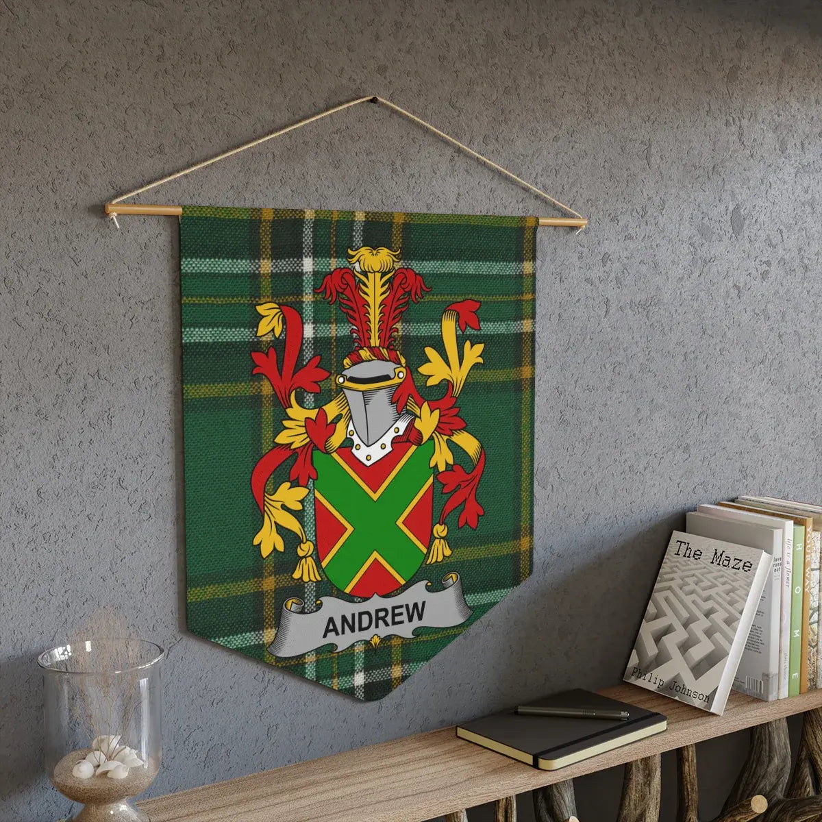 Custom Family Crest Tapestry Wall Hanging product type